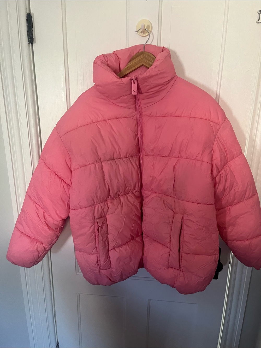 Noize x Jillian Harris bubblegum pink puffer